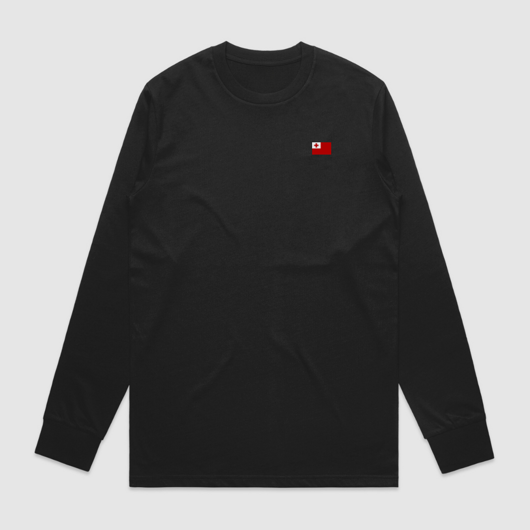 tonga flag clothing, tonga flag longsleeve, tongan flag clothing