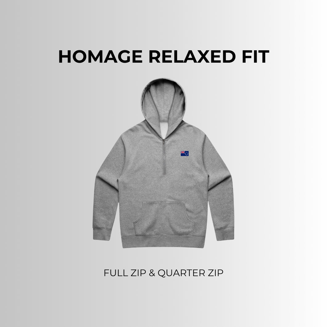 Relaxed Zip Hoodies