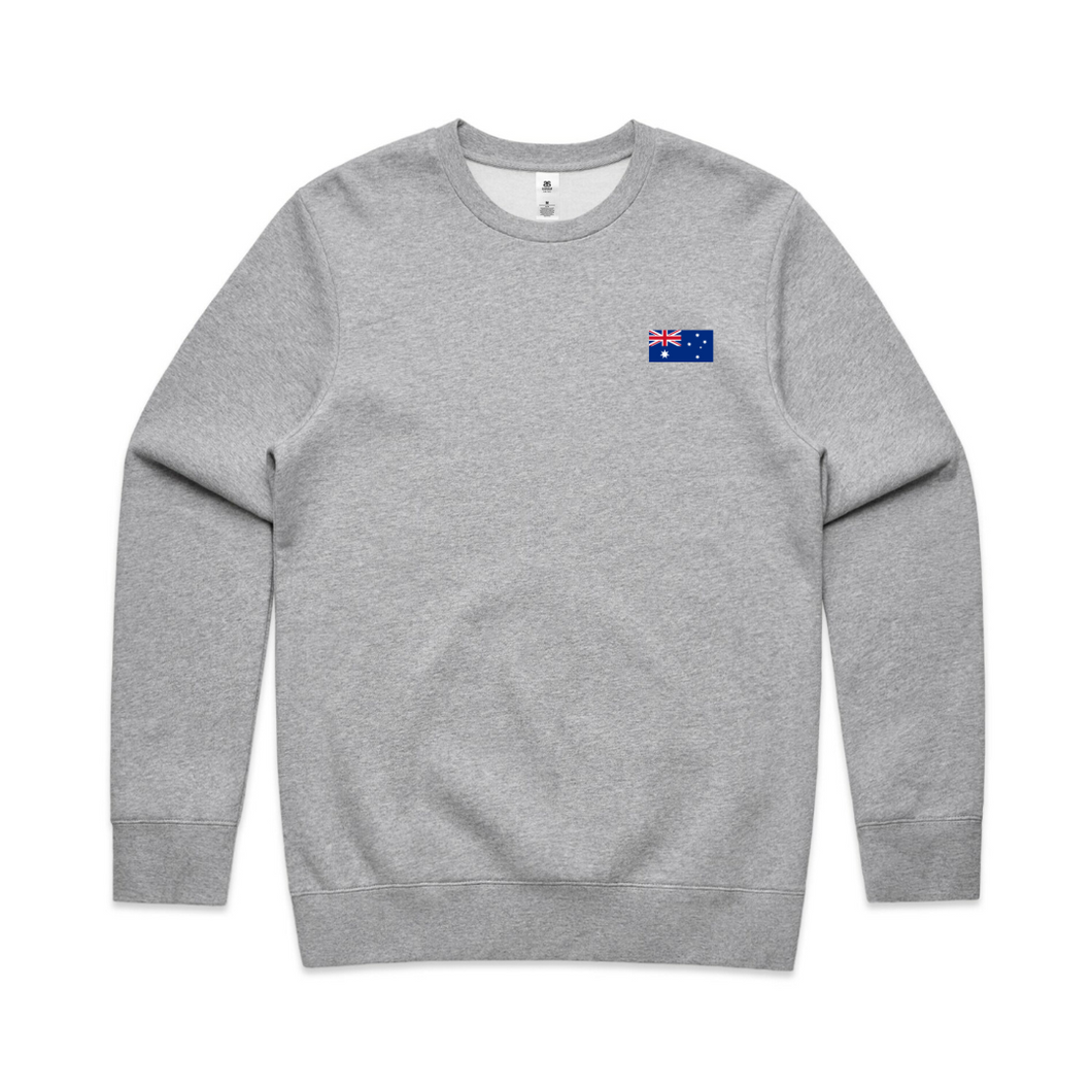 Australian Embroidered Flag Crewneck Jumper