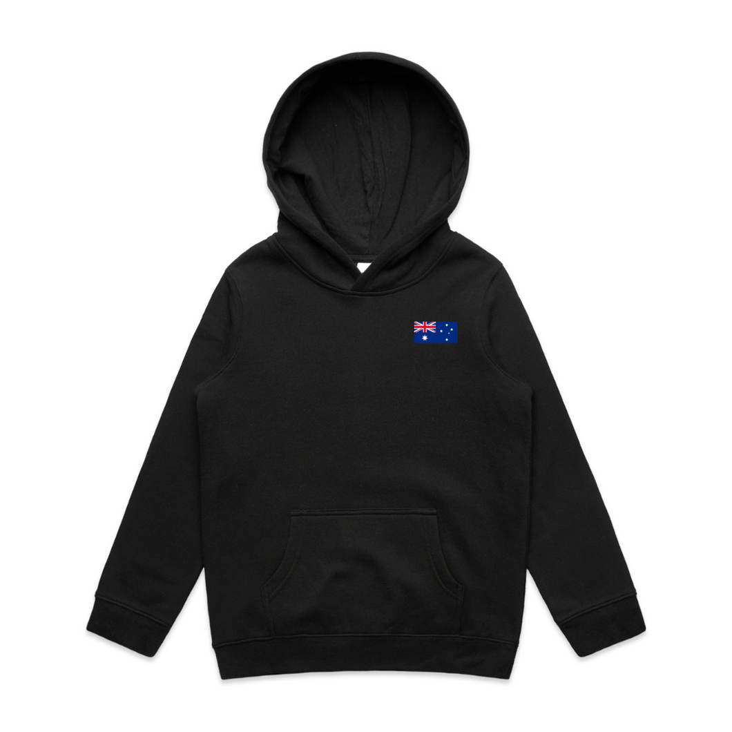 Australian Embroidered Flag Kids Hoodie