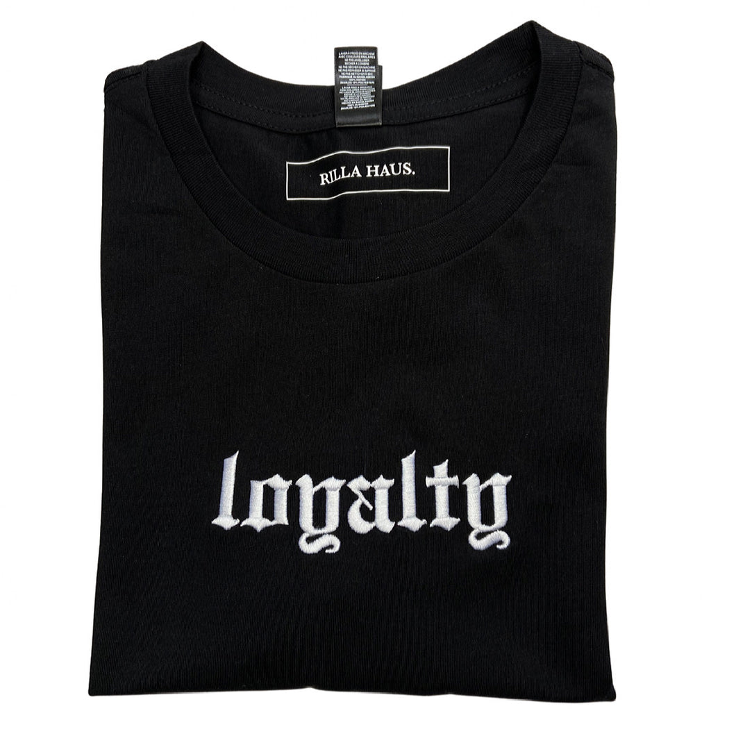 LOYALTY Embroidered Statement T-shirt